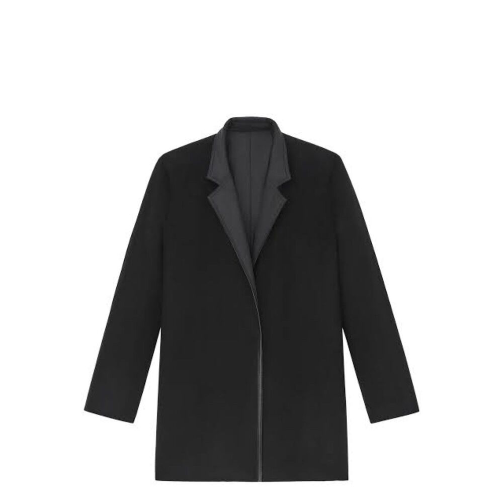 Lafayette 148 Reversible Puffer Coat Camel Hair & Tech Black 2X Excellent - Picture 2 of 13
